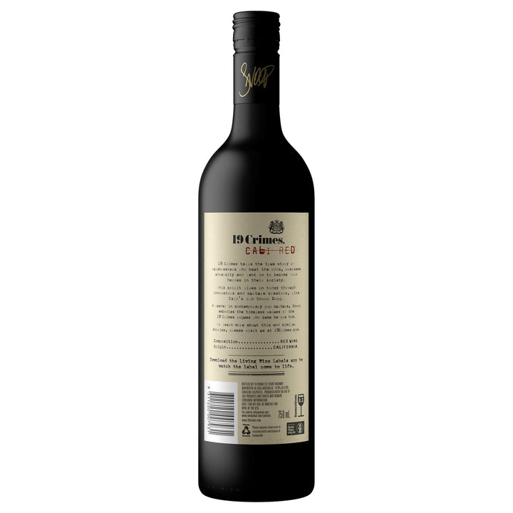 Buy 19 Crimes 19 Crimes Snoop Dogg Cali Red (750mL) at Secret Bottle