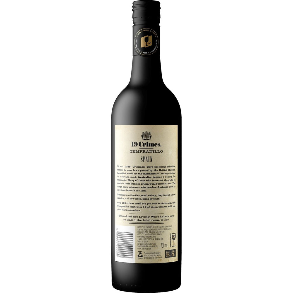 Buy 19 Crimes 19 Crimes Spanish Tempranillo (750mL) at Secret Bottle