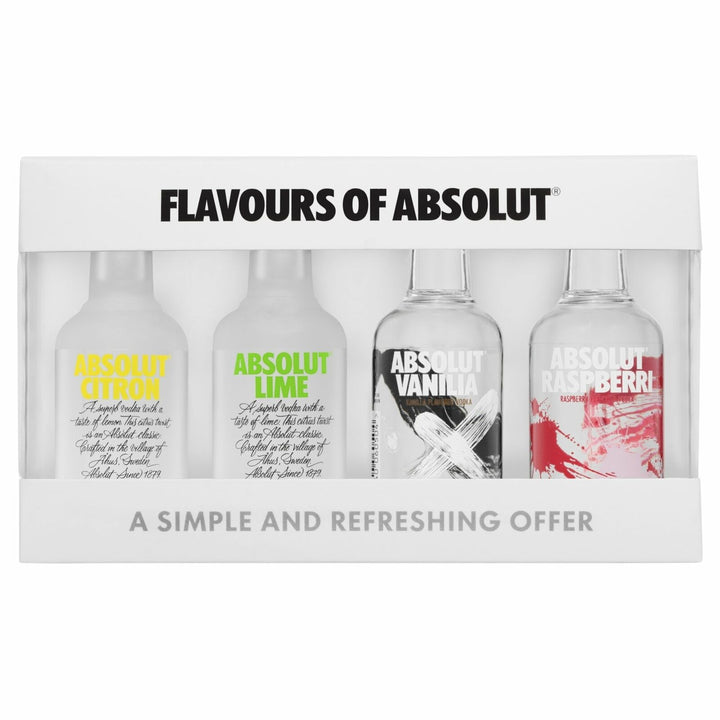 Buy Absolut Absolut Vodka Flavours Miniatures Gift Pack (4 x 50ml) at Secret Bottle