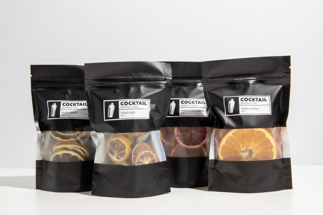 Buy Cocktail Supply Co. Dried Cocktail Garnish Mixed Pack (4x40g) at Secret Bottle