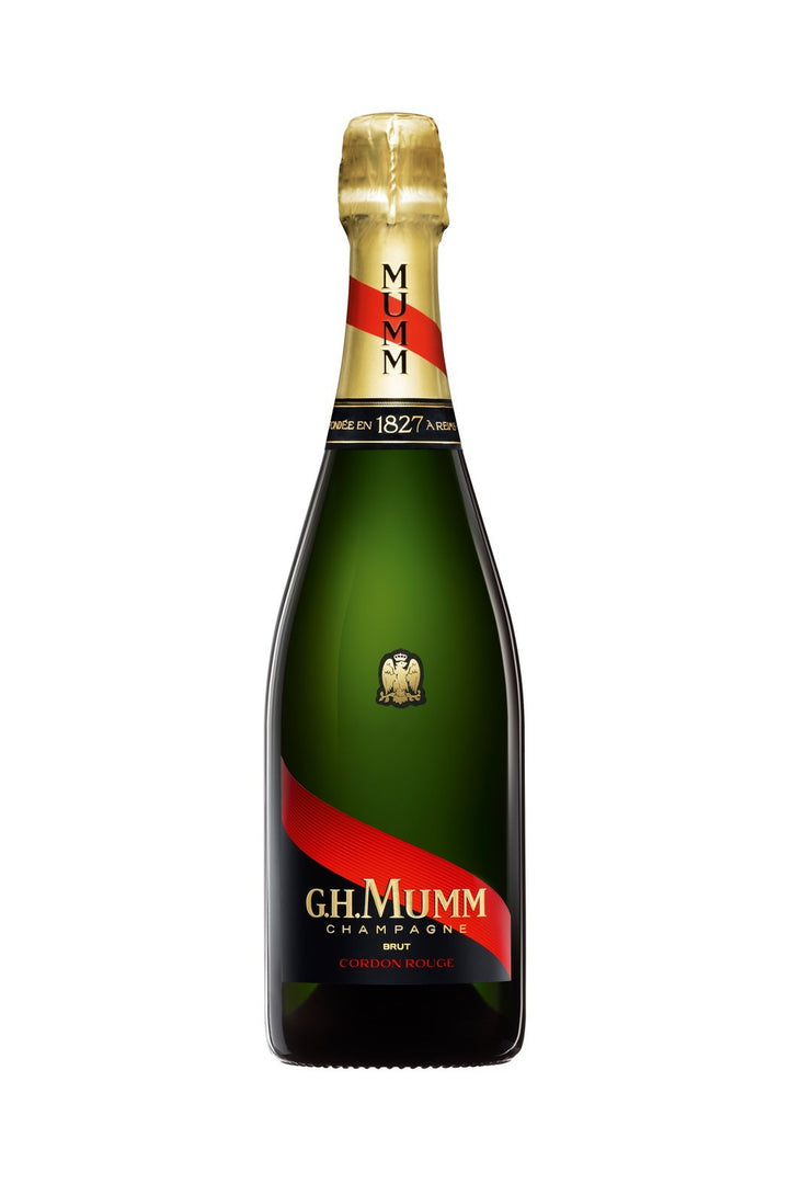 Buy G.H. Mumm G.H. Mumm Cordon Rouge (750mL) Champagne Gift Pack + Two Champagne Glasses at Secret Bottle