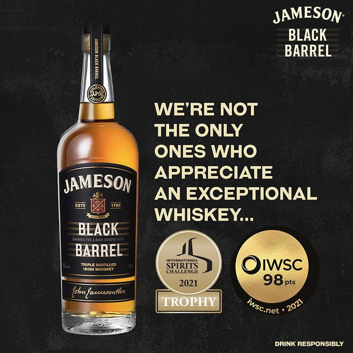 Buy Jameson Jameson Black Barrel Limited Edition Pack with Hip Flask (700mL) at Secret Bottle