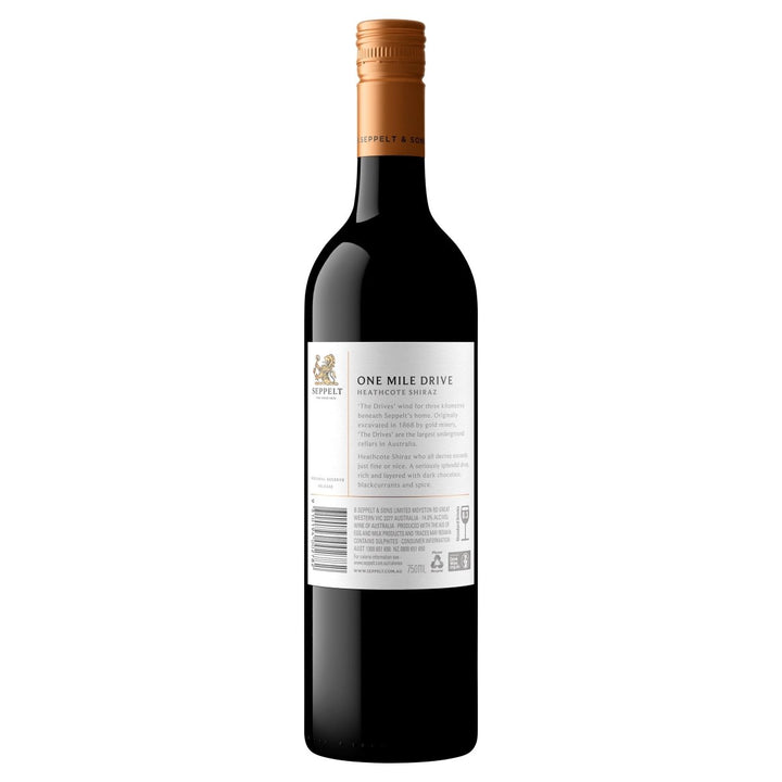 Buy Seppelt Seppelt One Mile Drive Shiraz (750mL) at Secret Bottle