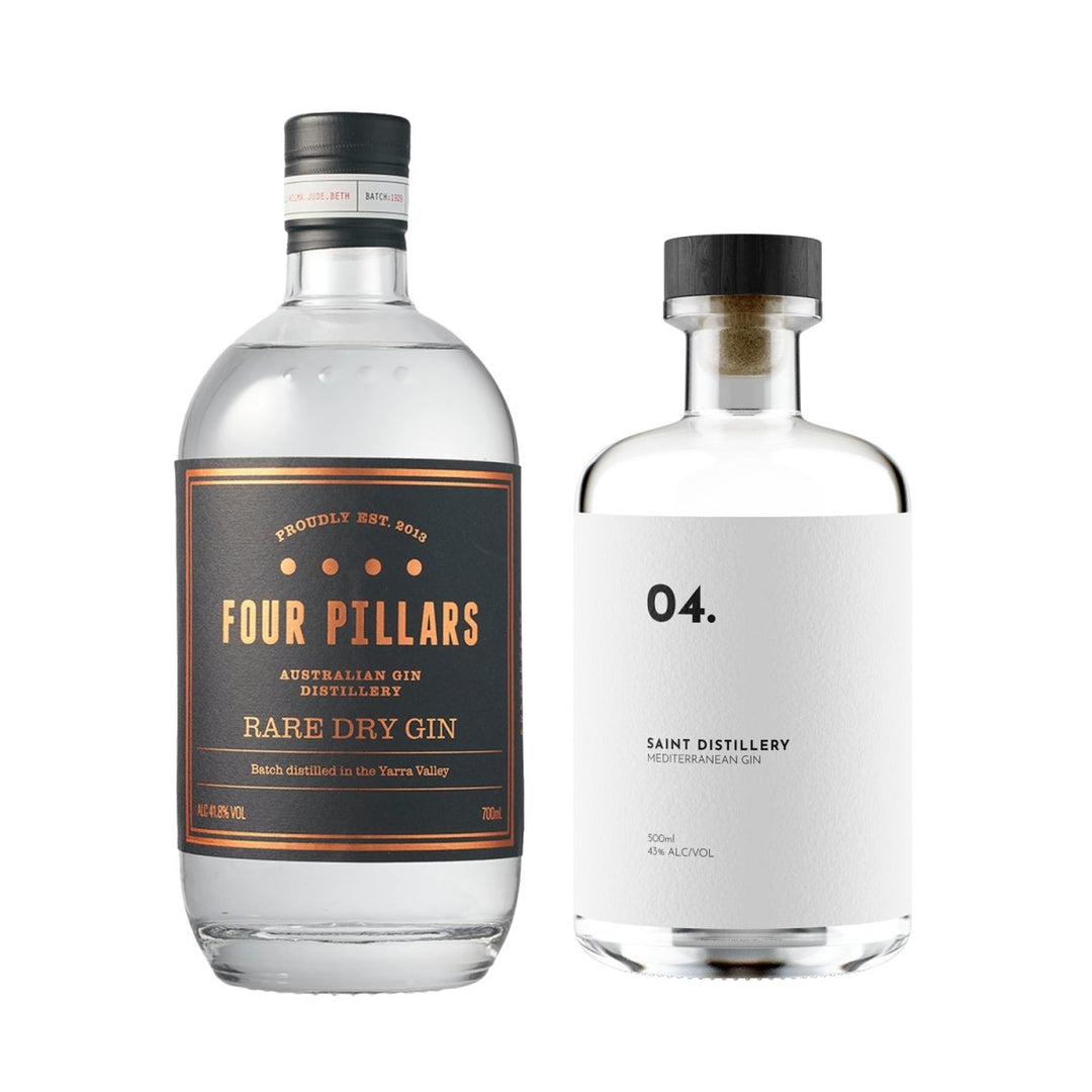 Buy Four Pillars Four Pillars Rare Dry & Saint Mediterranean Gin Bundle at Secret Bottle