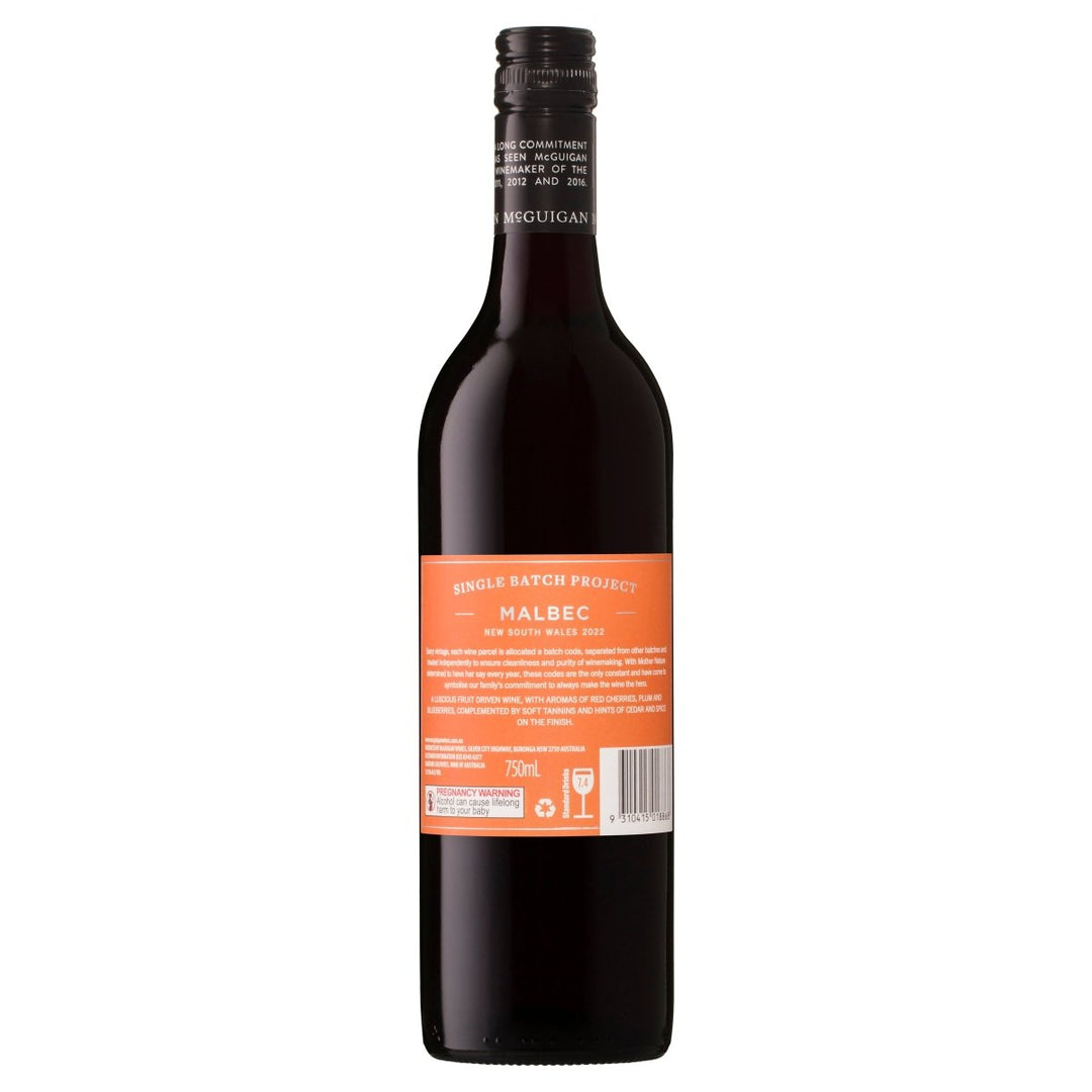 Buy McGuigan McGuigan Single Batch Project Malbec (750mL) at Secret Bottle