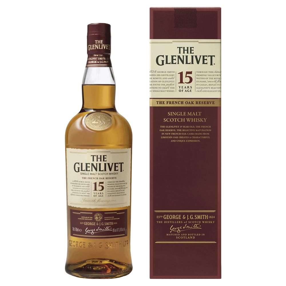 Buy The Glenlivet The Glenlivet 15yo French Oak Single Malt Scotch Whisky (700mL) at Secret Bottle