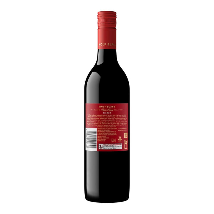 Buy Wolf Blass Wolf Blass Red Label Shiraz (750mL) at Secret Bottle